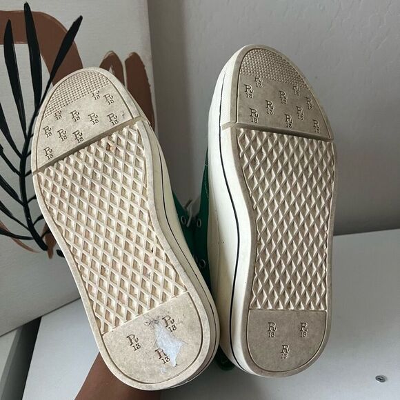 R13 Kurt Green Platform High Top Canvas Lace Up Sneakers Women’s Size 7 - Picture 8 of 8